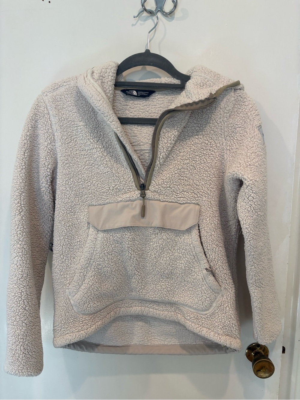 The North Face Cozy Cream Sherpa Pullover Hoodie